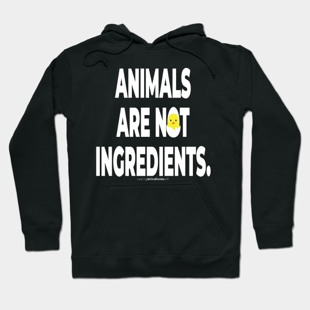 Vegan Activist Graphics #takingblindfoldsoff 2 Hoodie by takingblindfoldsoff